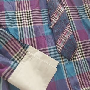 Multiple size 18 1/2 dress shirts with Ties